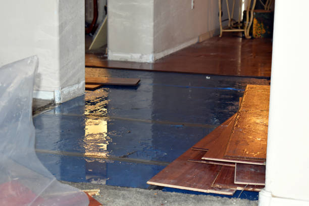 Professional Water Damage Restoration technician working in Riverhead, NY